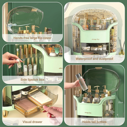 Premium Makeup & Skincare Storage Organizer Box with Multiple Drawers