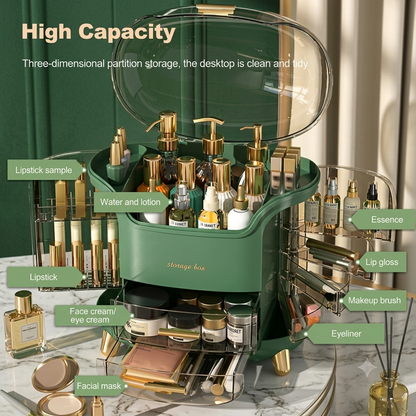 Premium Makeup & Skincare Storage Organizer Box with Multiple Drawers