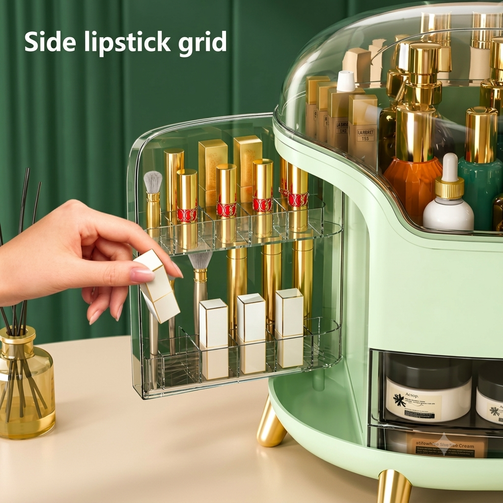 Premium Makeup & Skincare Storage Organizer Box with Multiple Drawers