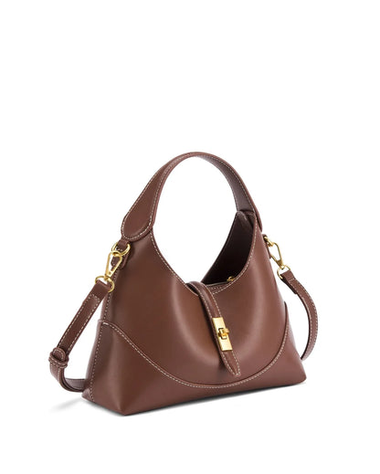 Ella Crescent Brown Handbag